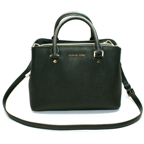 michael kors flower black satchels|michael kors black purse small.